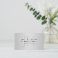 Modern Editable Name & Slogan | Grey Gradient