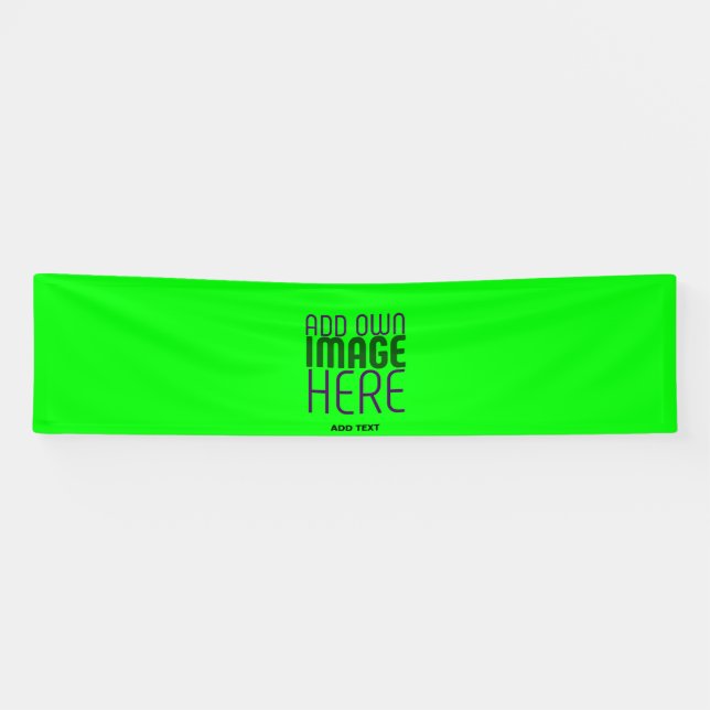 MODERN EDITABLE NEON GREEN IMAGE TEXT TEMPLATE BANNER (Horizontal)