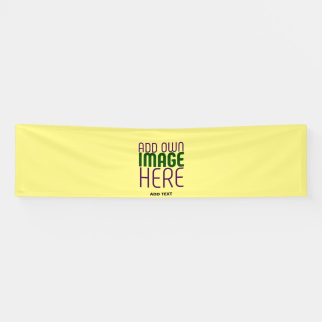 MODERN EDITABLE PASTEL YELLOW IMAGE TEXT TEMPLATE BANNER (Horizontal)