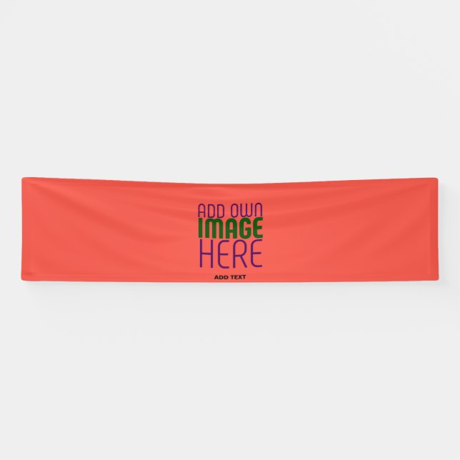 MODERN EDITABLE RED ORANGE IMAGE TEXT TEMPLATE BANNER (Horizontal)