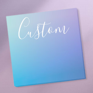 Modern Editable Script Writing   Colourful Ombre Post-it Notes