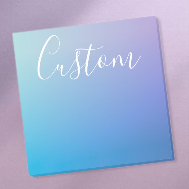 Modern Editable Script Writing | Colourful Ombre Post-it Notes (Creator Uploaded)