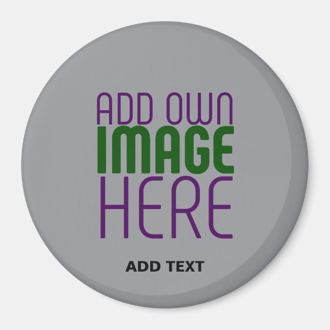 MODERN EDITABLE SIMPLE ASH IMAGE TEXT TEMPLATE MAGNET (Front)