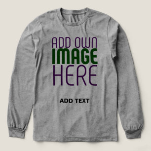MODERN EDITABLE SIMPLE ASH IMAGE TEXT TEMPLATE Tri-Blend SHIRT