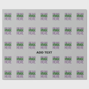 MODERN EDITABLE SIMPLE ASH IMAGE TEXT TEMPLATE WRAPPING PAPER