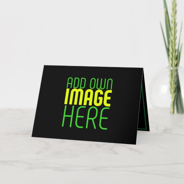 MODERN EDITABLE SIMPLE BLACK IMAGE TEXT TEMPLATE (Front)