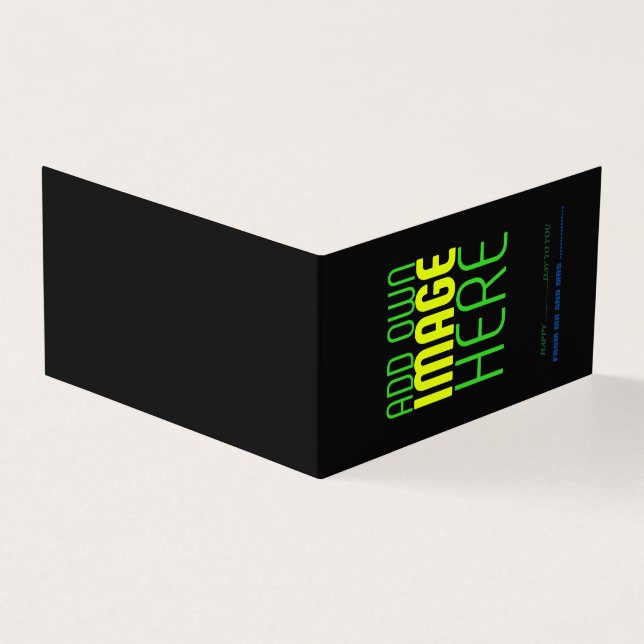 MODERN EDITABLE SIMPLE BLACK IMAGE TEXT TEMPLATE (Outside)