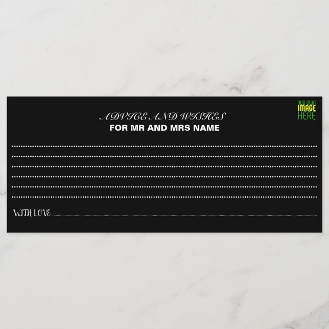 MODERN EDITABLE SIMPLE BLACK IMAGE TEXT TEMPLATE (Front)