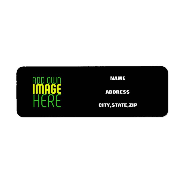 MODERN EDITABLE SIMPLE BLACK IMAGE TEXT TEMPLATE (Front)