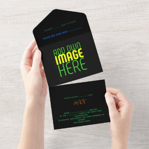 MODERN EDITABLE SIMPLE BLACK IMAGE TEXT TEMPLATE