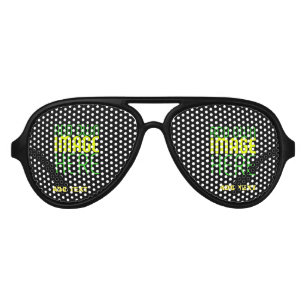 MODERN EDITABLE SIMPLE BLACK IMAGE TEXT TEMPLATE AVIATOR SUNGLASSES