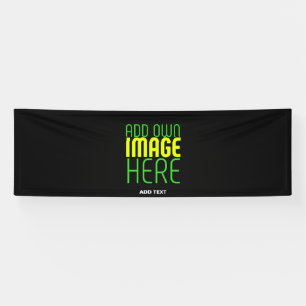 MODERN EDITABLE SIMPLE BLACK IMAGE TEXT TEMPLATE BANNER