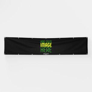 MODERN EDITABLE SIMPLE BLACK IMAGE TEXT TEMPLATE BANNER