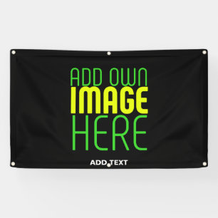 MODERN EDITABLE SIMPLE BLACK IMAGE TEXT TEMPLATE BANNER