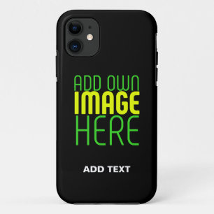 MODERN EDITABLE SIMPLE BLACK IMAGE TEXT TEMPLATE Case-Mate iPhone CASE