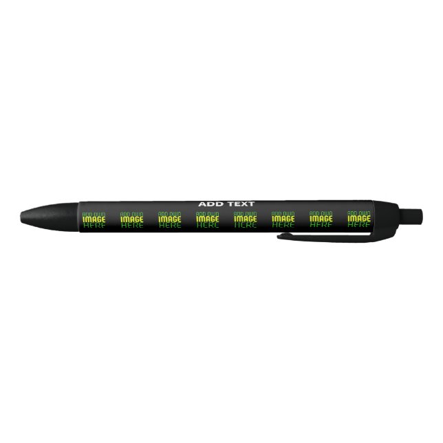 MODERN EDITABLE SIMPLE BLACK IMAGE TEXT TEMPLATE INK PEN (Bottom)