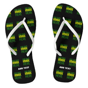 MODERN EDITABLE SIMPLE BLACK IMAGE TEXT TEMPLATE JANDALS