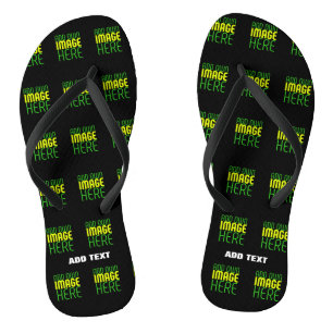 MODERN EDITABLE SIMPLE BLACK IMAGE TEXT TEMPLATE JANDALS
