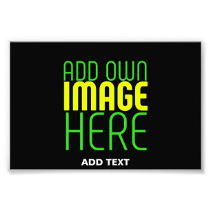 MODERN EDITABLE SIMPLE BLACK IMAGE TEXT TEMPLATE PHOTO PRINT