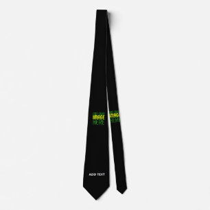 MODERN EDITABLE SIMPLE BLACK IMAGE TEXT TEMPLATE TIE