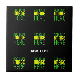 MODERN EDITABLE SIMPLE BLACK IMAGE TEXT TEMPLATE TILE