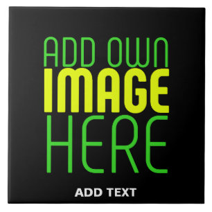 MODERN EDITABLE SIMPLE BLACK IMAGE TEXT TEMPLATE TILE