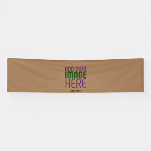 MODERN EDITABLE SIMPLE BROWN IMAGE TEXT TEMPLATE BANNER