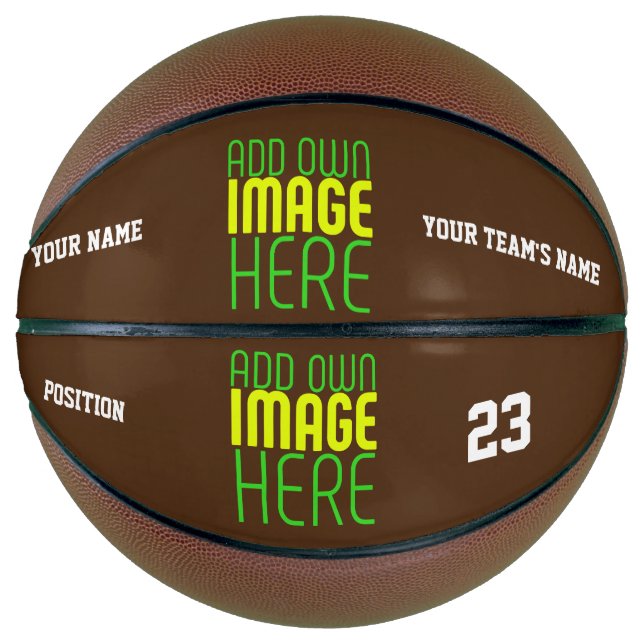 MODERN EDITABLE SIMPLE BROWN IMAGE TEXT TEMPLATE BASKETBALL (Front)
