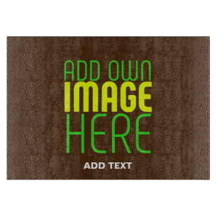 MODERN EDITABLE SIMPLE BROWN IMAGE TEXT TEMPLATE CUTTING BOARD