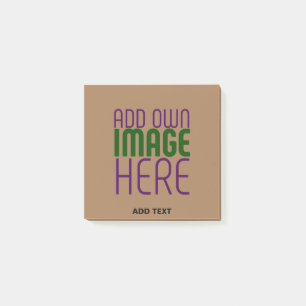 MODERN EDITABLE SIMPLE BROWN IMAGE TEXT TEMPLATE POST-IT NOTES