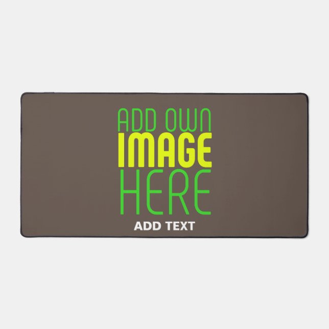 MODERN EDITABLE SIMPLE COFFEE IMAGE TEXT TEMPLATE DESK MAT (Front)