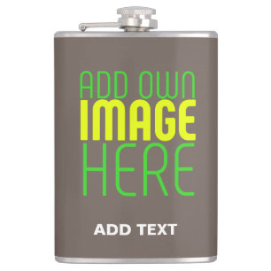 MODERN EDITABLE SIMPLE COFFEE IMAGE TEXT TEMPLATE HIP FLASK