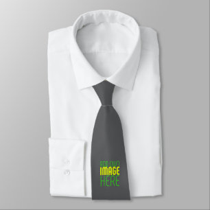 MODERN EDITABLE SIMPLE GREY IMAGE TEXT TEMPLATE TIE
