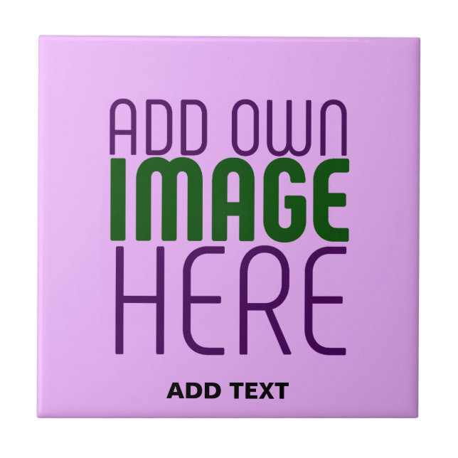 MODERN EDITABLE SIMPLE MAUVE IMAGE TEXT TEMPLATE TILE (Front)