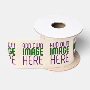 MODERN EDITABLE SIMPLE NATURAL IMAGE TEXT TEMPLATE SATIN RIBBON