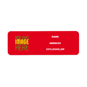 MODERN EDITABLE SIMPLE RED IMAGE TEXT TEMPLATE