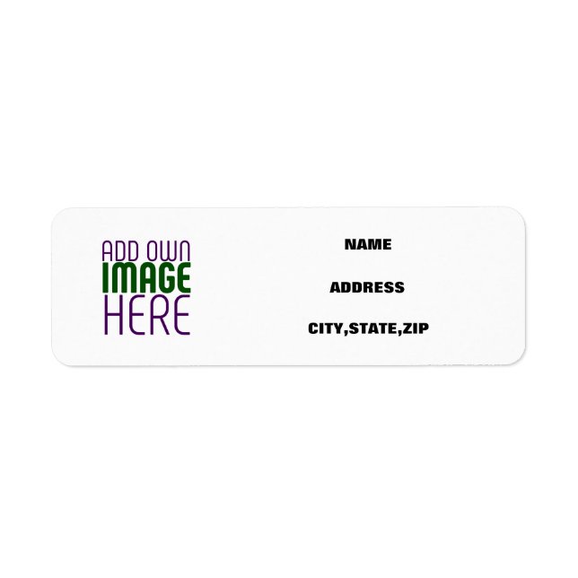 MODERN EDITABLE SIMPLE WHITE IMAGE TEXT TEMPLATE (Front)