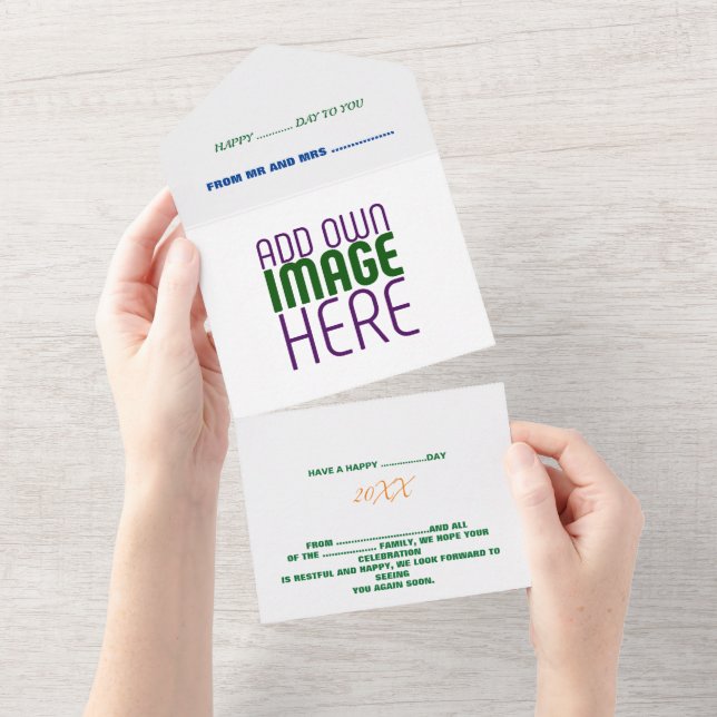 MODERN EDITABLE SIMPLE WHITE IMAGE TEXT TEMPLATE (Tearaway)