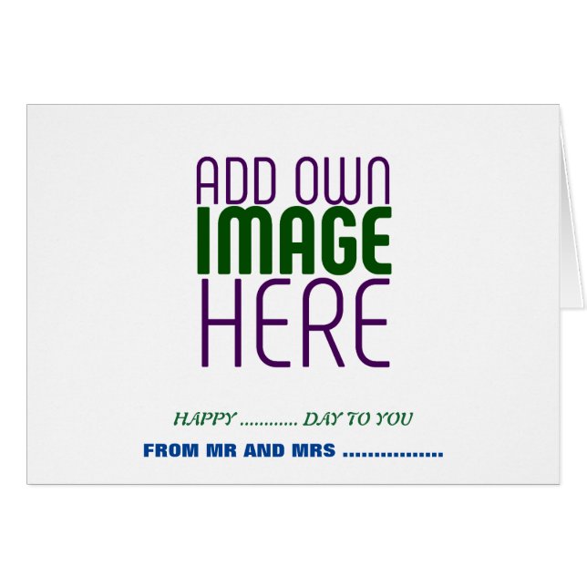 MODERN EDITABLE SIMPLE WHITE IMAGE TEXT TEMPLATE (Front Horizontal)