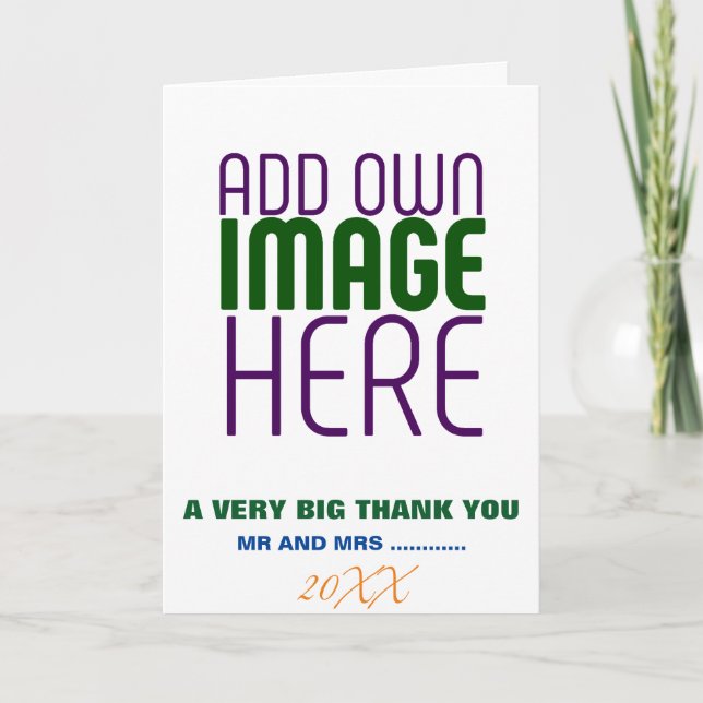 MODERN EDITABLE SIMPLE WHITE IMAGE TEXT TEMPLATE (Front)