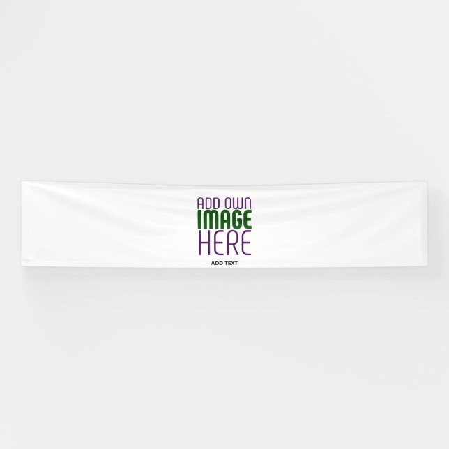 MODERN EDITABLE SIMPLE WHITE IMAGE TEXT TEMPLATE BANNER (Horizontal)