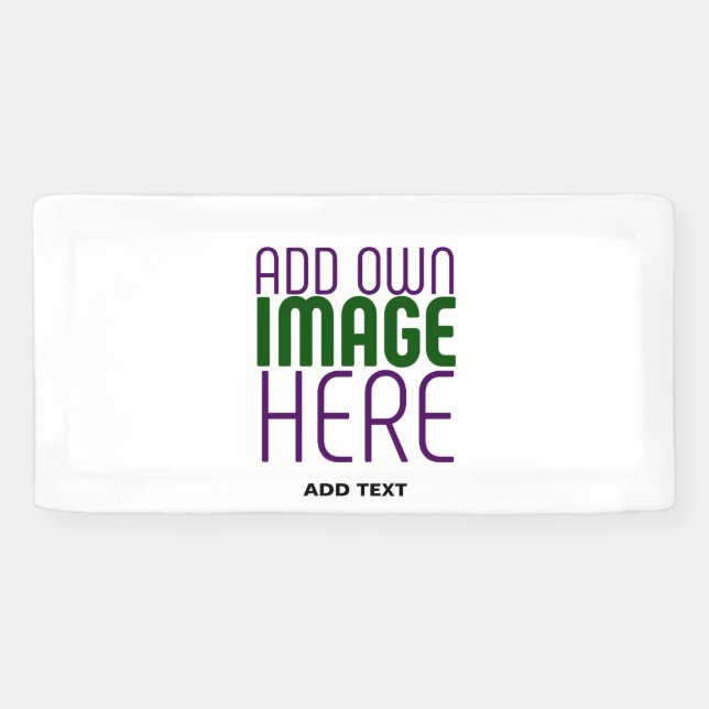MODERN EDITABLE SIMPLE WHITE IMAGE TEXT TEMPLATE BANNER (Horizontal)