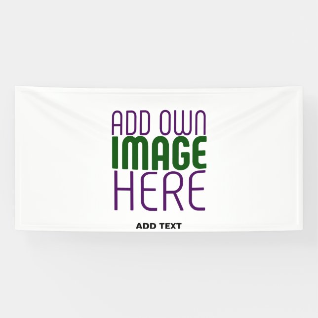 MODERN EDITABLE SIMPLE WHITE IMAGE TEXT TEMPLATE BANNER (Horizontal)