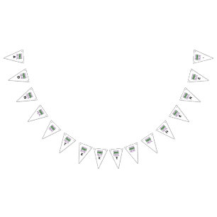 MODERN EDITABLE SIMPLE WHITE IMAGE TEXT TEMPLATE BUNTING