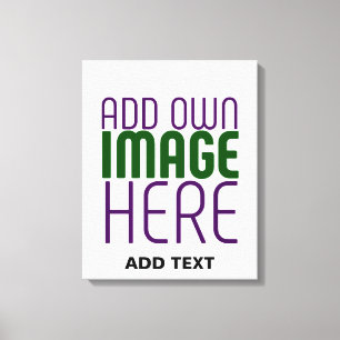 MODERN EDITABLE SIMPLE WHITE IMAGE TEXT TEMPLATE CANVAS PRINT