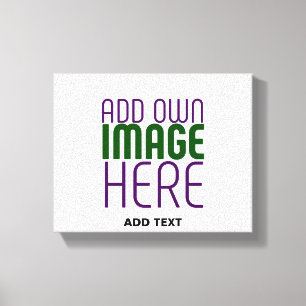 MODERN EDITABLE SIMPLE WHITE IMAGE TEXT TEMPLATE CANVAS PRINT