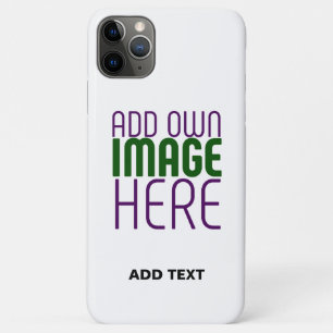 MODERN EDITABLE SIMPLE WHITE IMAGE TEXT TEMPLATE Case-Mate iPhone CASE