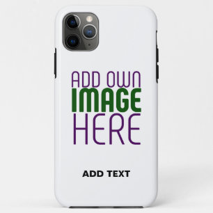 MODERN EDITABLE SIMPLE WHITE IMAGE TEXT TEMPLATE Case-Mate iPhone CASE