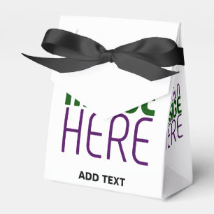 MODERN EDITABLE SIMPLE WHITE IMAGE TEXT TEMPLATE FAVOUR BOX