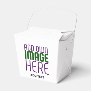MODERN EDITABLE SIMPLE WHITE IMAGE TEXT TEMPLATE FAVOUR BOX